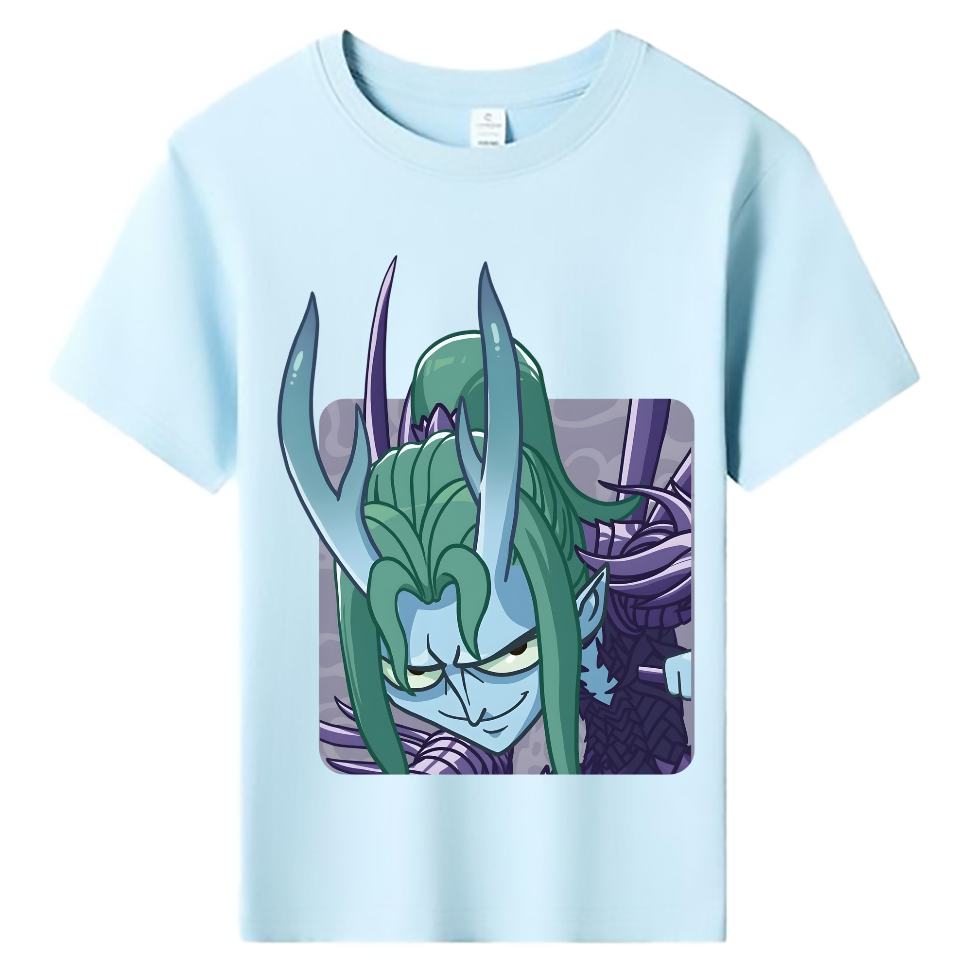 （画像用） Ne Zha 2 ナタ 魔童の大暴れ 綿100％キッズTシャツ（フロントプリント）